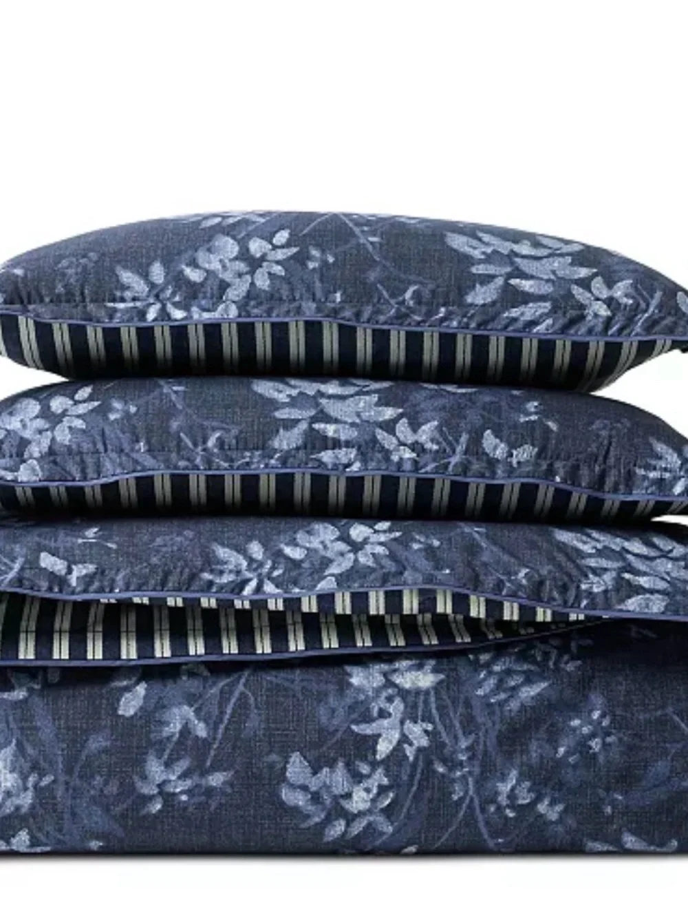 RALPH LAUREN Caterina Reversible 3-Pc Duvet Cover Set King Navy Multi $470